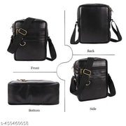 Sling Bag for Men Crossbody Slim Chest Bag for Men for Upto 16-CM iPad Small Shoulder Side Bag with Earphone Port Water-resistant Mobile Bag Passport Bag for Travel