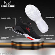 Bersache Lightweight Sports Outdoor,walking, Gym, Training,Running and Hiking Shoes For Men (Black)-PRI-9047