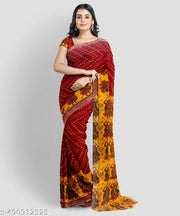 KRISHNA NX PURE COTTON SAREE BANDEJ PRINT