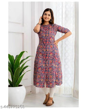 Women kurti flowers print