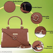 GRAADA Synthetic Leather Casual Design Shoulder Crossbody Handbag For Women