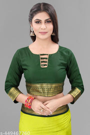 Plain cotton silk saree