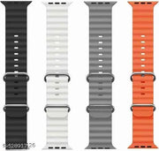 ULTRA WATCH STRAP(BLACK WHITE GREY & ORANGE )
