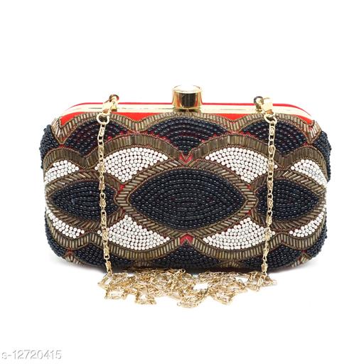 Zari Embroidery Women's Clutch for Wedding and parties
