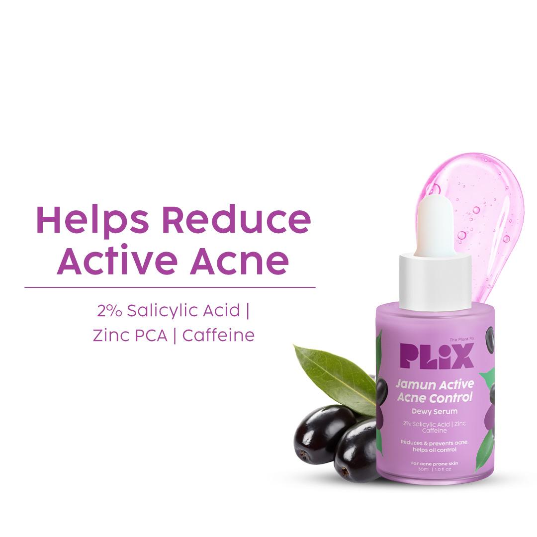 Plix 2% Salicylic Acid Serum for Active Acne & Blackheads – 30 ml