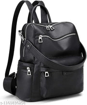 Comfortable Padded Vintage PU Leather Laptop Backpack for Women