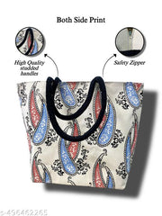 Kerala Leaf Elegance – Stylish & Functional Tote Bag"