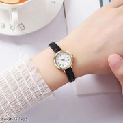 New Classy trending Best Selling Black Gold analog watch for girls and women pack of 2