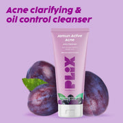 Plix Jamun Salicylic Acid Cleanser Gel For Active Acne & Oily skin – Pack of 2 + 50 ml