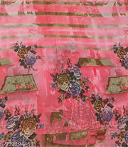 Women's Floral Printed Saree Combo Pack with Unstitched Blouse Piece ( Pack Of 2 )