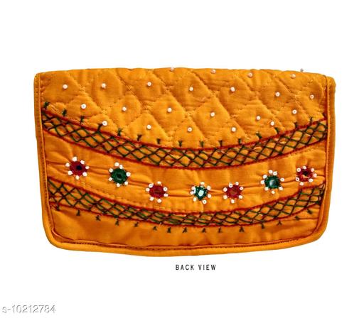 Casual Yellow Clutch
