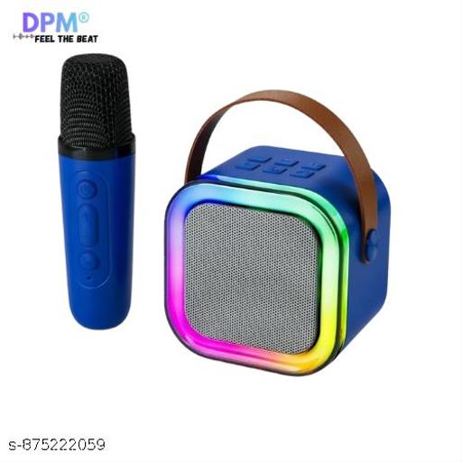 DPM Portable Sound Speaker with Mic, RGB Lights, AUX Support