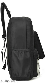 ☁♡⭒️⭒♡☁college backpack for girls and women, durable lightweight polyester shoulder bag with adjustable straps and front pocket, versatile casual travel daypack for daily use in pink and black