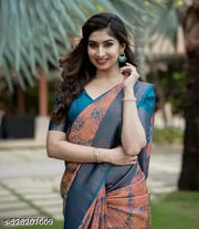 Riddhi Siddhi Creation Multi Coloured kanjivaram Silk Saree
