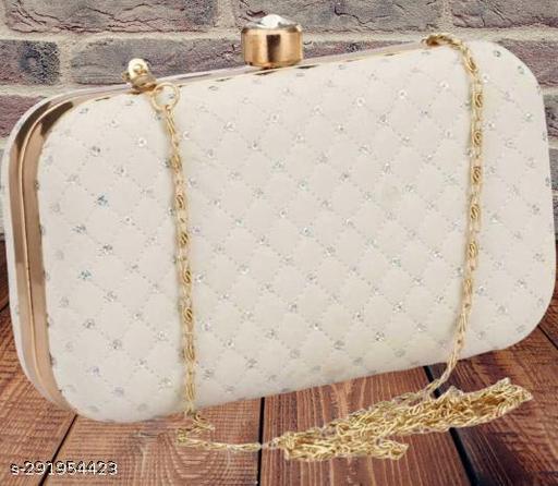 FANCY TRENDY WOMEN BOX CLUTCH WITH CHAIN SLING PARTY WEAR BRIDAL CLUTCH PURSE Fashionable Beautiful Handmade Embroidery Bridal Party Wedding