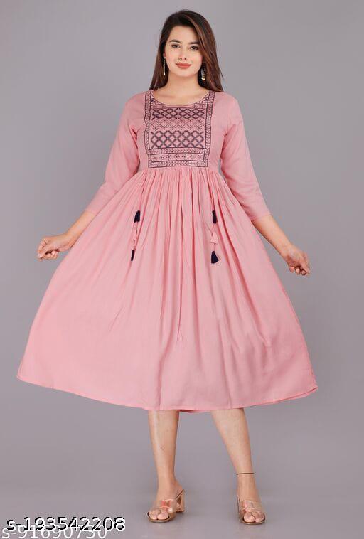 pink seqence Kurtis
