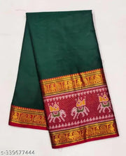 Pure Narayanpet Hand woven Merserised Cotton saree with rich border