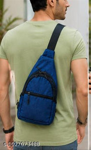 Premium Blue Crossbody Sling Bag for Men & Women