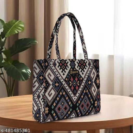 Dixon Dixon DIXON Casual Canvas Fabric Shoulder Trendy Design Handheld Tote Bag For Women