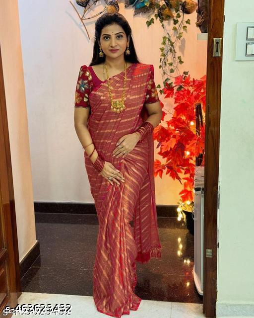 designer fancy brasso saree
