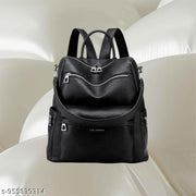 Stylish PU Leather Convertible Backpack for Women & Girls | 2 in 1 Shoulder Bag | Large Capacity Travel College Office Backpack Purse with Multiple Pockets | Cream Yellow