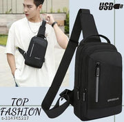 Men Crossbody Bag Sling Bag Chest Bag for Office Business College