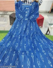 Stylish blue single gown
