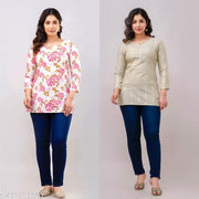 Combo Of 2 Short Kurti For Women