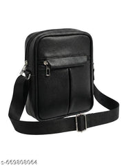 Crossbody Sling Bags || Stylish Shoulder Men & Women Cross Body Bag || Office Business Messenger Bag Water Resistant for Men and Women || (Pack of 1) || Black Colour