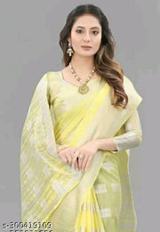 New Fency Linen Saree