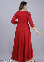 Women Embroidered Rayon Anarkali Kurta