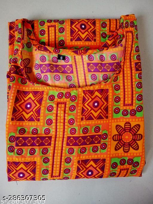Polyster/Crepe fabric-Stylish Women's MultiColor Printed Straight Kurti