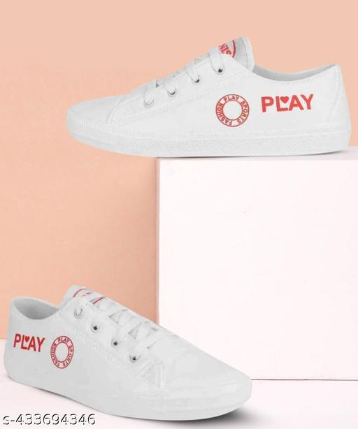 White casual sneakers shoes for men