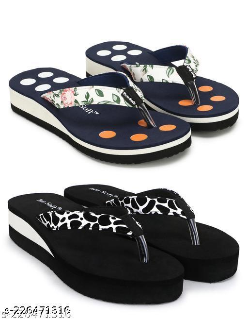 Two Soft Comfortable & Stylish Women's Daily Use Slipper/Flipflop for Women & Girls Combo of 2