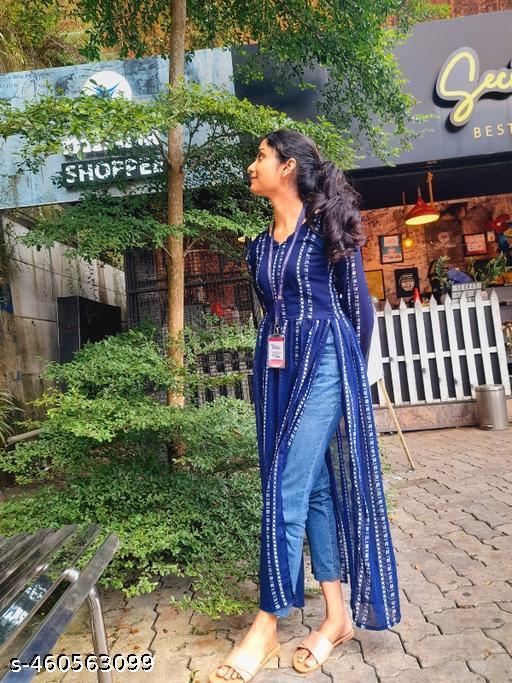 Navy Naira Kurti for daily wear, Nyra Cut kurti , Georgette kutti , kurti for jeans, fancy kurti , kurti for women , kurti under 199