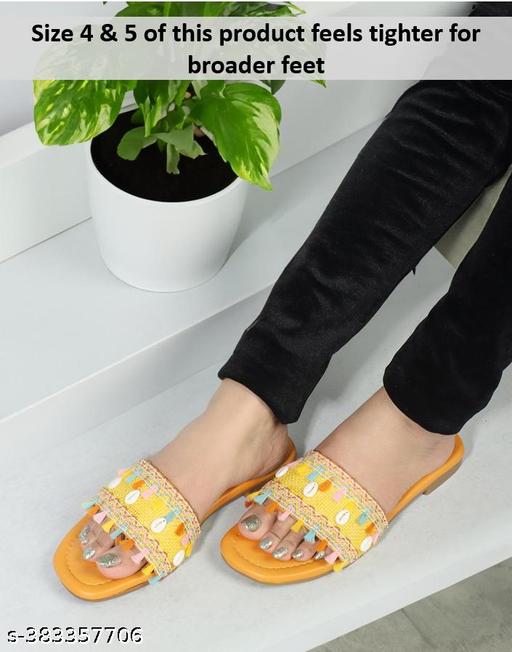BAMBAM Women's Elegant Embroidered Woven Strap Flat Sandals | Fashionable Tassel Detail Comfort Wear Footwear for Casual & Travel Use