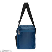 Fashion Tribe Unisex cross-body sling bag messenger bag shoulder bag crossbody pouch women sling bags (TEAL&BLACK))