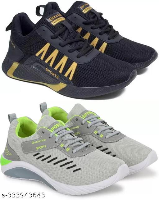 Men's Running Sports Gymwear shoes For Men Pack of 2