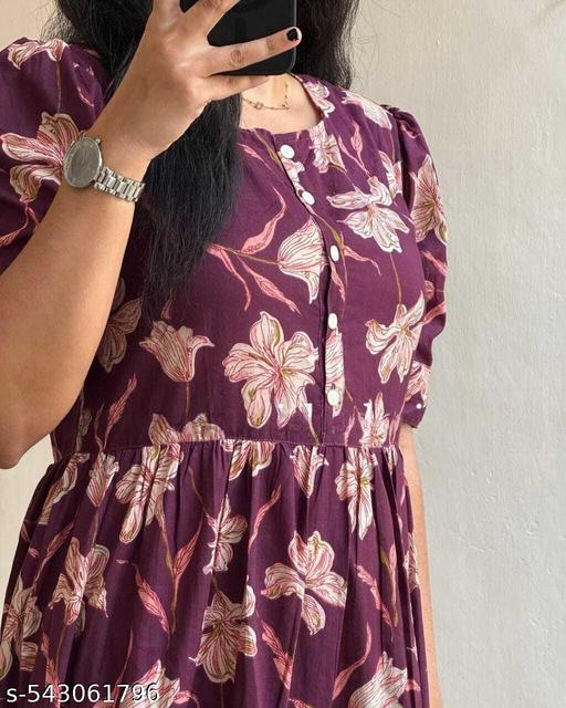 New Stylish Printed Anarkali Kurta