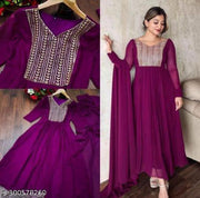 women's fancy embroidery kurti with dupatta