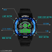 Multi Function Digital Sports Watch for Boys Girls & Kids (Multicolored,Waterproof) Combo Pack of 2