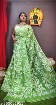 Best Quality Floral Desine Soft Dhakai Jamdani Saree