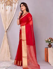 Organza Plan Silk Saree