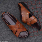 REEV MEN BLACK BROWN SANDAL SLIPPER FOR MEN
