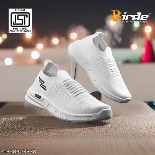 BIRDE ZenG Men Flyknit Sport Memory Foam Comfortable Soft Lightweght Regular Wear Walking Shoes