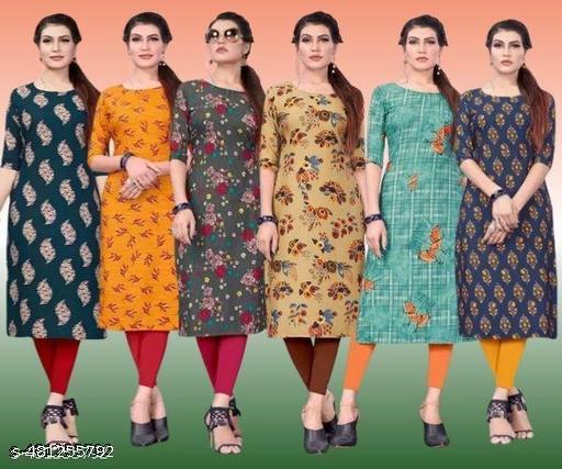 Polyster/Crepe fabric-Refined Kurtis
