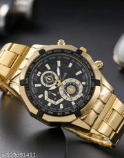 UNQ SUPER GOLD BLACK WATCH