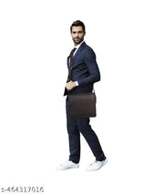 ENAMOUR Stylish Brown Leather Sling Bag for Men | Enamour Premium Crossbody Messenger Bag with Adjustable Strap for Travel, Office, Casual & Use