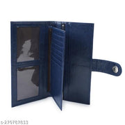 Regular fancy Women's Faux Leather with Zip Pocket, Multiple Card Holders and Pocket Wallet