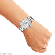 Silver Stainless Chain Silver Dial Date Funvtion Men’s & Boy’s Analog Watch